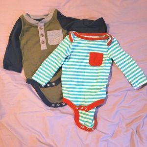 Cat & Jack Long-sleeved Onsie Bodysuit Bundle